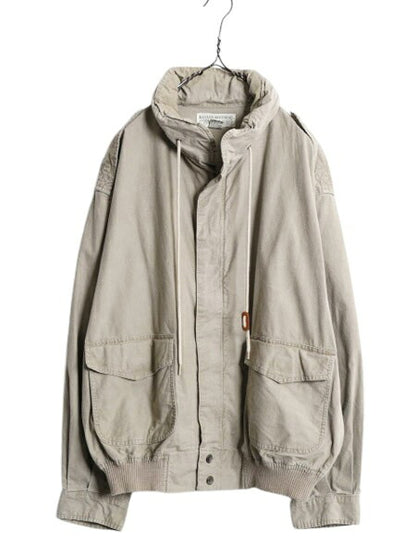 80s バナナリパブリック A-2 タイプ コットン フライト ジャケット メンズ M / 古着 ヴィンテージ BANANA REPUBLIC Safari&Travel ブルゾン