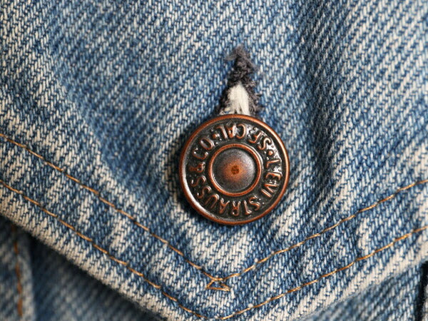 90s USA製 リーバイス 70505 デニム ジャケット 36 メンズ XS 程/ オールド Levis ジージャン ブルゾン Gジャン ジャンパー 4th トラッカー