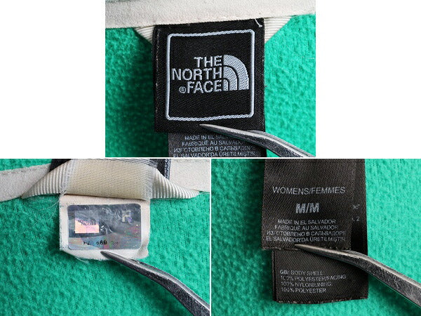 ■ ノースフェイス フルジップ フリース ジャケット ( レディース M ) 古着 The North Face アウトドア ブルゾン ジャンパー ワンポイント