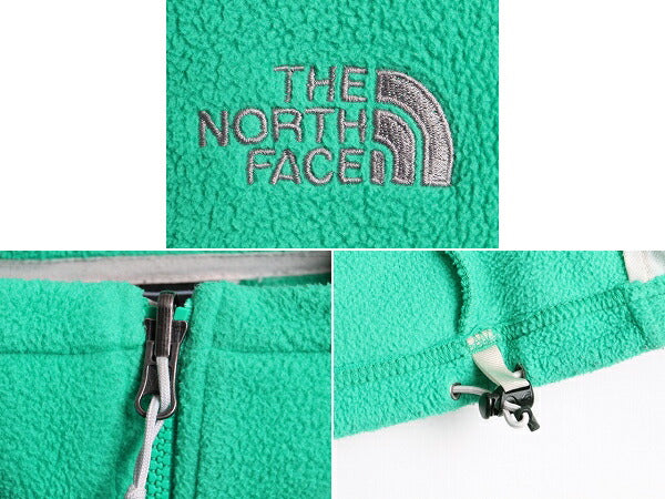 ■ ノースフェイス フルジップ フリース ジャケット ( レディース M ) 古着 The North Face アウトドア ブルゾン ジャンパー ワンポイント