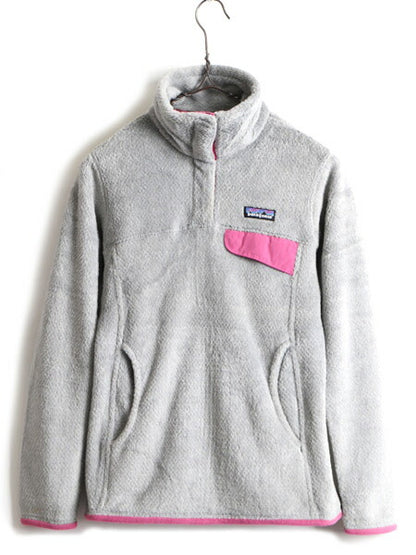 希少サイズ XS ■ 12年製 パタゴニア リツール スナップT プルオーバー ジャケット ( レディース ) 古着 Patagonia フリース ジャンパー 灰