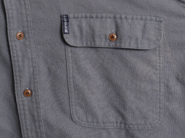 80s チャップス ラルフローレン フランネル シャツ メンズ L 80年代 ヴィンテージ ポロ CHAPS 長袖シャツ ネルシャツ ポケット付き グレー