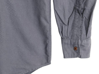 80s チャップス ラルフローレン フランネル シャツ メンズ L 80年代 ヴィンテージ ポロ CHAPS 長袖シャツ ネルシャツ ポケット付き グレー