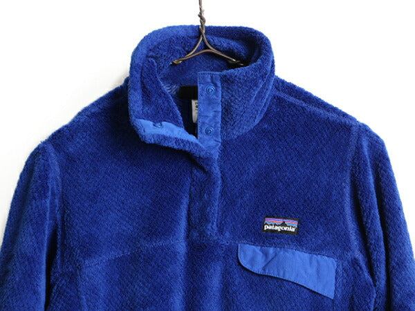 希少サイズ XS ■ 13年製 パタゴニア リツール スナップT プルオーバー ジャケット ( レディース ) 古着 Patagonia フリース ジャンパー 青