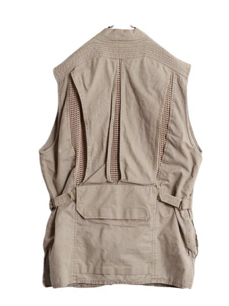 80s バナナリパブリック サファリ ベスト メンズ M 古着 ヴィンテージ BANANA REPUBLIC アウトドア ハンティング フィッシング 多ポケット