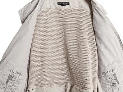 90s バナナリパブリック サファリ ベスト メンズ XL オールド BANANA REPUBLIC アウトドア ハンティング フィッシング 大きいサイズ 重ね着