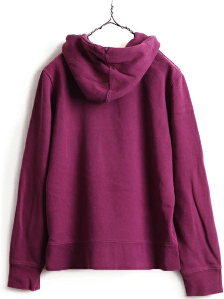 ■ ノースフェイス プリント スウェット フード パーカー ( レディース M ) 古着 The North Face トレーナー スエット プルオーバー 裏起毛