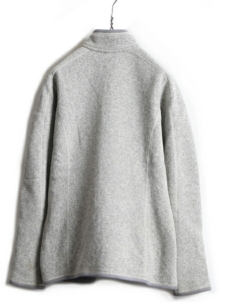 14年製 ■ パタゴニア ベターセーター ジャケット ( レディース L ) 古着 Patagonia フルジップ フリース ジャンパー ブルゾン 杢 灰 企業