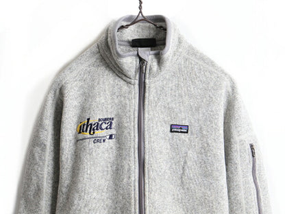 14年製 ■ パタゴニア ベターセーター ジャケット ( レディース L ) 古着 Patagonia フルジップ フリース ジャンパー ブルゾン 杢 灰 企業