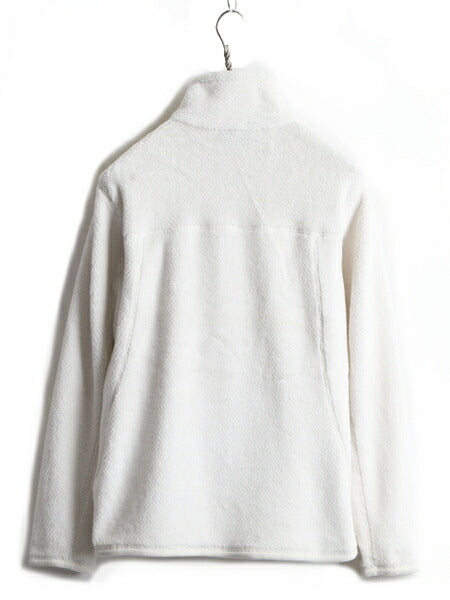 15年製 ■ パタゴニア リツール スナップT プルオーバー ジャケット ( レディース M ) 古着 Patagonia フリース ブルゾン ジャンパー 白