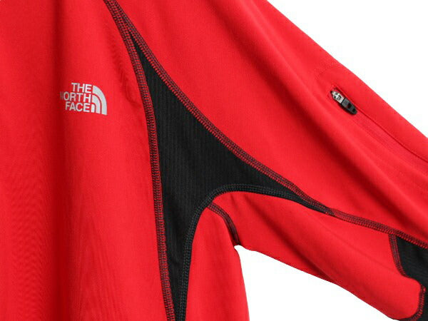 ノースフェイス ハイネック ストレッチ 長袖 Tシャツ メンズ L / 古着 The North Face Vaporwick アウトドア ロンT ハーフジップ ツートン