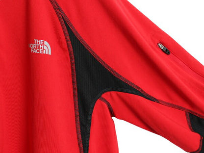 ノースフェイス ハイネック ストレッチ 長袖 Tシャツ メンズ L / 古着 The North Face Vaporwick アウトドア ロンT ハーフジップ ツートン