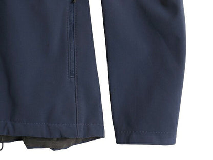 US企画 ノースフェイス APEX ソフトシェル ジャケット メンズ L / 古着 The North Face ストレッチ 裏 フリース ジャンパー フルジップ 紺