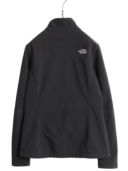 US企画 ノースフェイス ソフトシェル ジャケット レディース S / 古着 The North Face アウトドア Apex Bionic ストレッチ 裏 フリース 黒