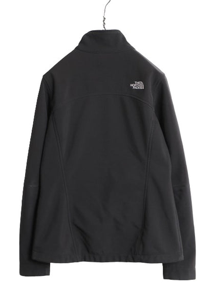 US企画 ノースフェイス ソフトシェル ジャケット レディース S / 古着 The North Face アウトドア Apex Bionic ストレッチ 裏 フリース 黒