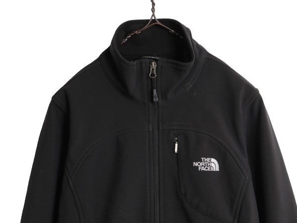 US企画 ノースフェイス ソフトシェル ジャケット レディース S / 古着 The North Face アウトドア Apex Bionic ストレッチ 裏 フリース 黒