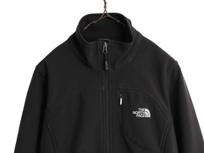 US企画 ノースフェイス ソフトシェル ジャケット レディース S / 古着 The North Face アウトドア Apex Bionic ストレッチ 裏 フリース 黒