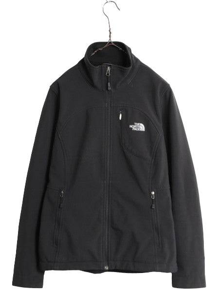 US企画 ノースフェイス ソフトシェル ジャケット レディース S / 古着 The North Face アウトドア Apex Bionic ストレッチ 裏 フリース 黒