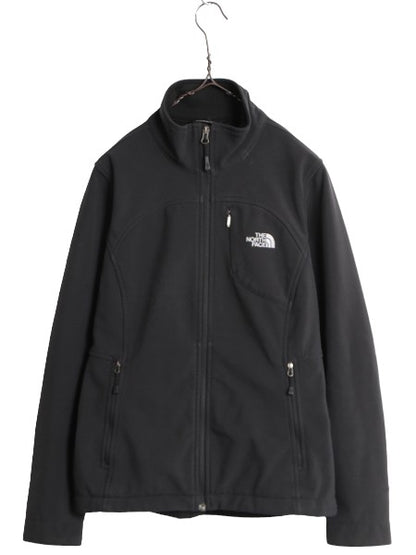 US企画 ノースフェイス ソフトシェル ジャケット レディース S / 古着 The North Face アウトドア Apex Bionic ストレッチ 裏 フリース 黒