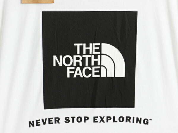 デッドストック ノースフェイス 両面 プリント 長袖 Tシャツ メンズ M / ロンT The North Face アウトドア ボックスロゴ バックプリント 白