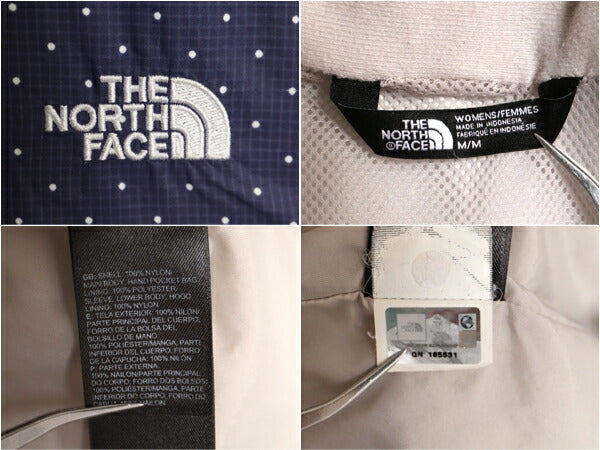 ノースフェイス DRYVENT ナイロン マウンテンパーカー ジャケット レディース M / 古着 The North Face アウトドア ジャンパー マンパ 水玉