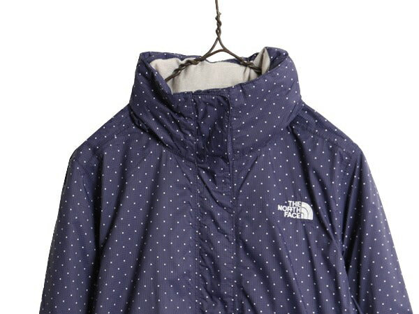 ノースフェイス DRYVENT ナイロン マウンテンパーカー ジャケット レディース M / 古着 The North Face アウトドア ジャンパー マンパ 水玉