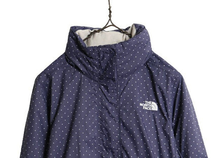 ノースフェイス DRYVENT ナイロン マウンテンパーカー ジャケット レディース M / 古着 The North Face アウトドア ジャンパー マンパ 水玉