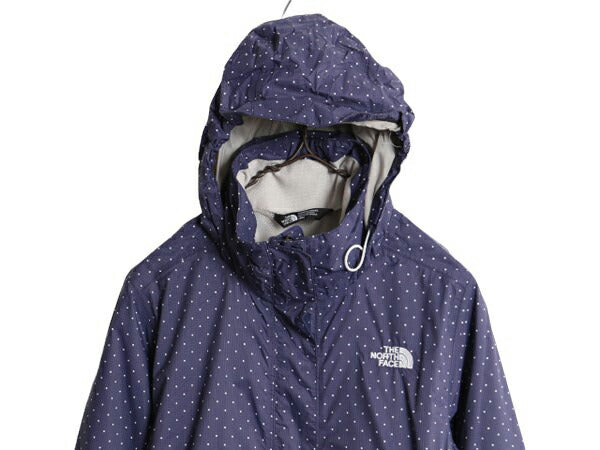 ノースフェイス DRYVENT ナイロン マウンテンパーカー ジャケット レディース M / 古着 The North Face アウトドア ジャンパー マンパ 水玉