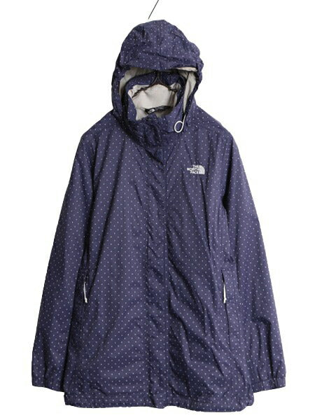 ノースフェイス DRYVENT ナイロン マウンテンパーカー ジャケット レディース M / 古着 The North Face アウトドア ジャンパー マンパ 水玉
