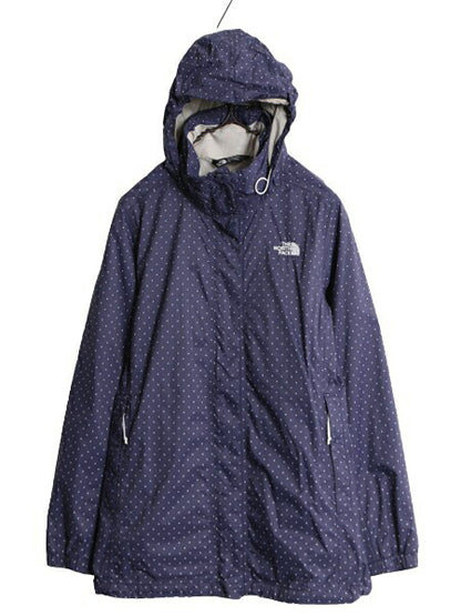 ノースフェイス DRYVENT ナイロン マウンテンパーカー ジャケット レディース M / 古着 The North Face アウトドア ジャンパー マンパ 水玉