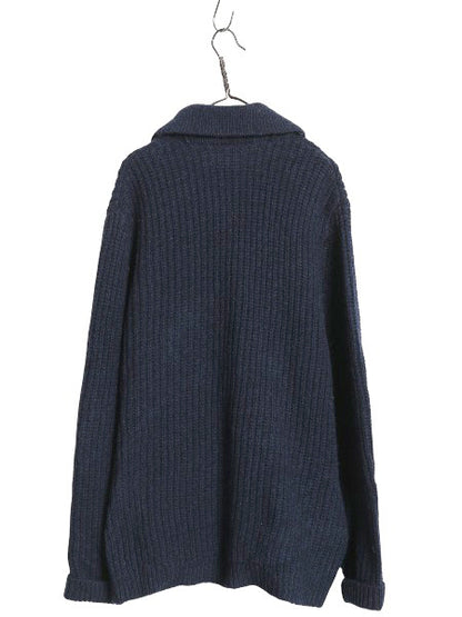 エルエルビーン ショールカラー ニット カーディガン メンズ XL / ラム ウール セーター 前開き ヘビーウェイト ポケット付き 大きいサイズ