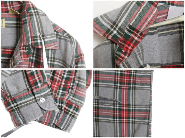 90s エルエルビーン チェック 長袖 ボタンダウン フランネル シャツ メンズ L 古着 オールド コットン ネルシャツ 長袖シャツ マルチカラー