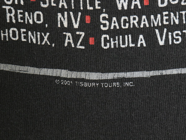 00s ジェームス テイラー ツアー 両面 プリント Tシャツ メンズ XL オールド オフィシャル フォト イラスト グラフィック ロック バンド 黒