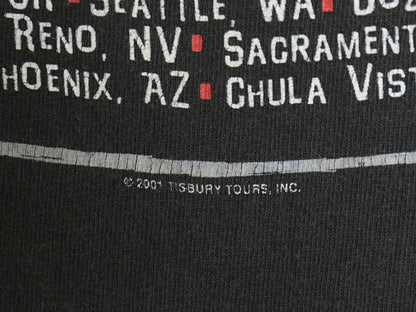 00s ジェームス テイラー ツアー 両面 プリント Tシャツ メンズ XL オールド オフィシャル フォト イラスト グラフィック ロック バンド 黒