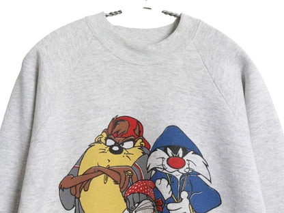 90s USA製 ワーナー キャラクター プリント スウェット メンズ レディース XL / オールド イラスト トレーナー 裏起毛 ルーニー テューンズ