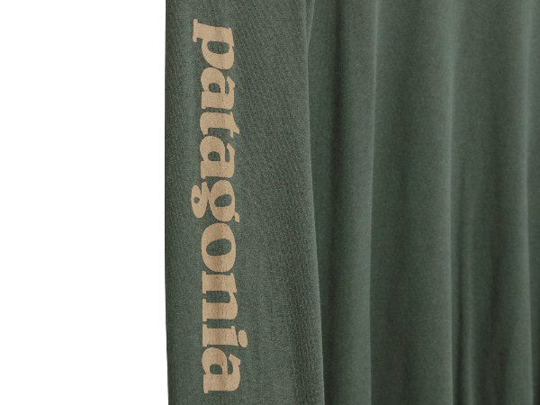 パタゴニア プリント 長袖 Tシャツ メンズ L / 19年製 アウトドア ロンT ロングスリーブ 袖プリント カットソー クルーネック ワンポイント