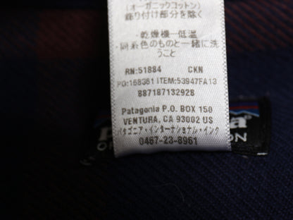 パタゴニア ロングスリーブ フィヨルド フランネル シャツ メンズ L 古着 13年製 アウトドア チェック ネルシャツ 長袖シャツ マルチカラー