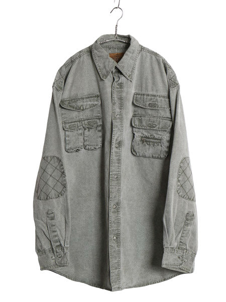 90s レッドヘッド ハンティング 長袖 ボタンダウン シャツ メンズ XL / オールド アウトドア コットン キャンバス 多ポケット 大きいサイズ