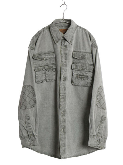 90s レッドヘッド ハンティング 長袖 ボタンダウン シャツ メンズ XL / オールド アウトドア コットン キャンバス 多ポケット 大きいサイズ