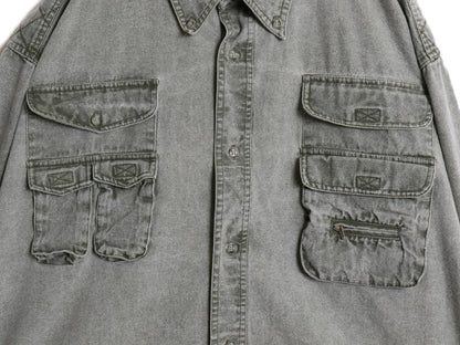 90s レッドヘッド ハンティング 長袖 ボタンダウン シャツ メンズ XL / オールド アウトドア コットン キャンバス 多ポケット 大きいサイズ