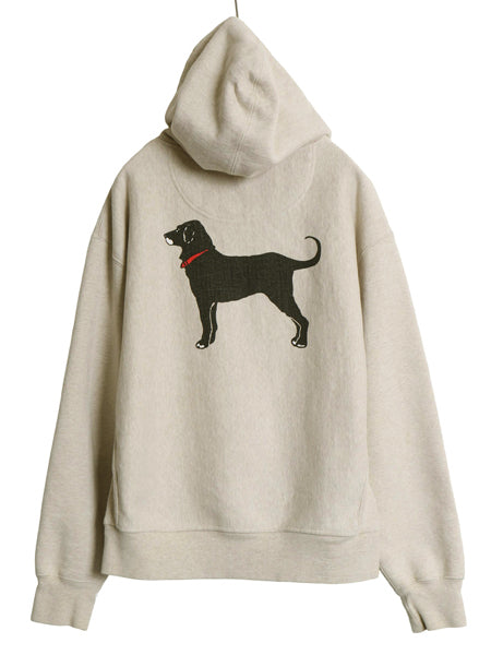 00s The Black Dog ドッグ プリント スウェット フード パーカー メンズ レディース S / オールド ヘビーウェイト 犬 裏起毛 プルオーバー