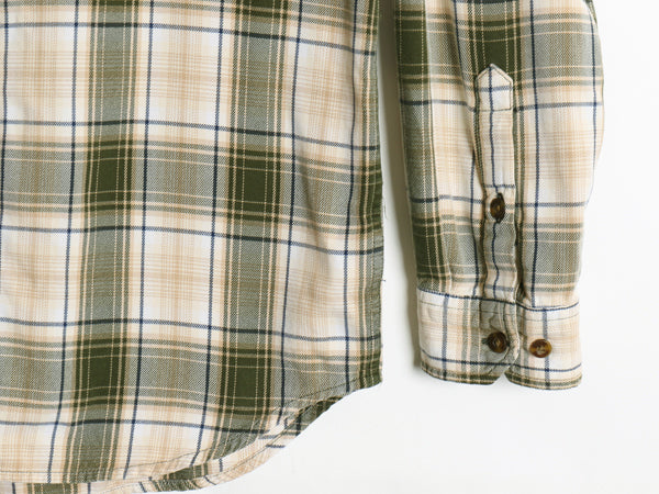 US企画 カーハート 長袖 ボタンダウン フランネル シャツ メンズ M / チェック RELAXED FIT ネルシャツ ワーク コットン 廃盤 マルチカラー