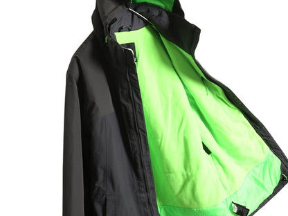 US企画 ノースフェイス HYVENT 中綿 ナイロン マウンテンパーカー ジャケット メンズ M フルジップ ブルゾン マンパ 裏フリース 脱着フード