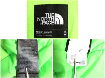 US企画 ノースフェイス HYVENT 中綿 ナイロン マウンテンパーカー ジャケット メンズ M フルジップ ブルゾン マンパ 裏フリース 脱着フード