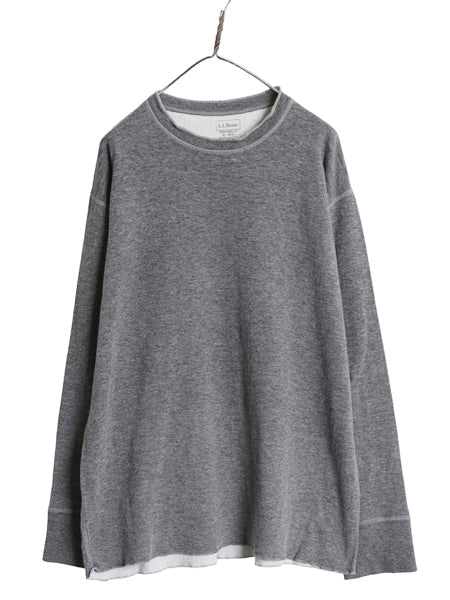 エルエルビーン 長袖 Tシャツ メンズ XL / ロンT アンダーシャツ ロングスリーブ カットソー インナー 2レイヤー 厚手 無地 大きいサイズ