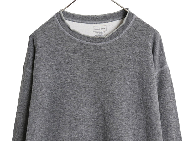 エルエルビーン 長袖 Tシャツ メンズ XL / ロンT アンダーシャツ ロングスリーブ カットソー インナー 2レイヤー 厚手 無地 大きいサイズ