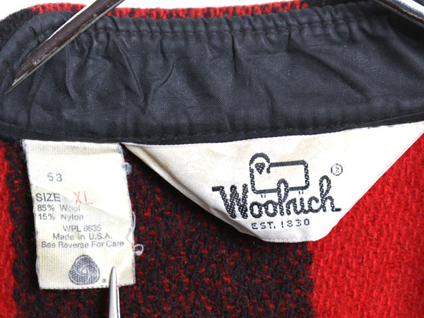 70s USA製 ウールリッチ ブロック チェック CPO ウール シャツ メンズ XL / ヴィンテージ ジャケット バッファロー ツートン 大きいサイズ