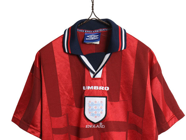 90s ☆ アンブロ イングランド代表 サッカー ユニフォーム メンズ XS