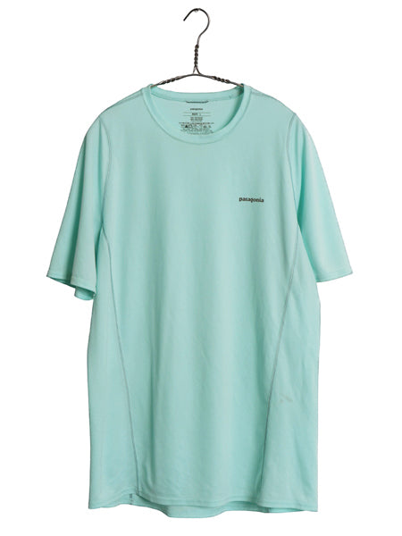 パタゴニア キャプリーン 半袖 Tシャツ メンズ L 古着 / 14年製 アウトドア ストレッチ インナー カットソー アンダーシャツ ワンポイント