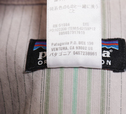 パタゴニア ウィスコ シャツ メンズ L / 古着 12年製 アウトドア ウエスタン ストライプ オーガニック コットン 半袖シャツ ポケット付き 
